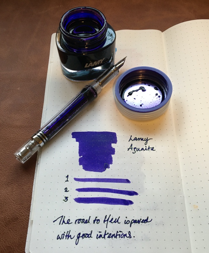 Ink Of The Month – December ’19 – Lamy Crystal Ink Azurite – The Indian ...